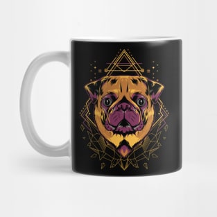 Pug Dog Geometric Mug